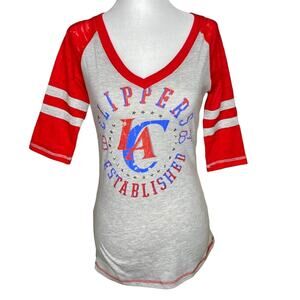 NBA Los Angeles Clippers Raglan Shirt Size Small